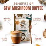 GFW 5-Mushroom Instant Coffee Latte – Clean Energy & Sharp Focus