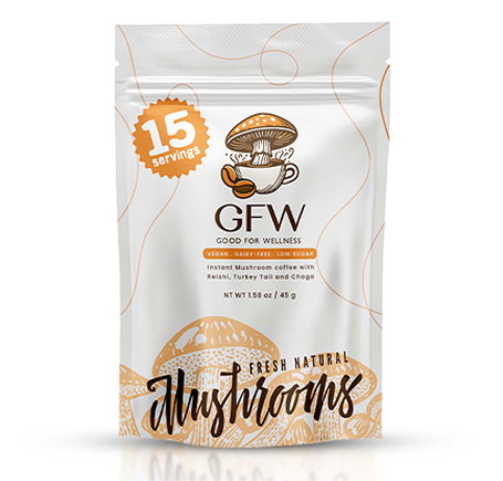 GFW Instant Mushroom Coffee with Cordyceps & Lion’s Mane